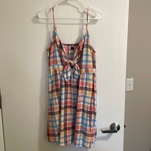 Old Navy plaid smocked sundress - large - NWT